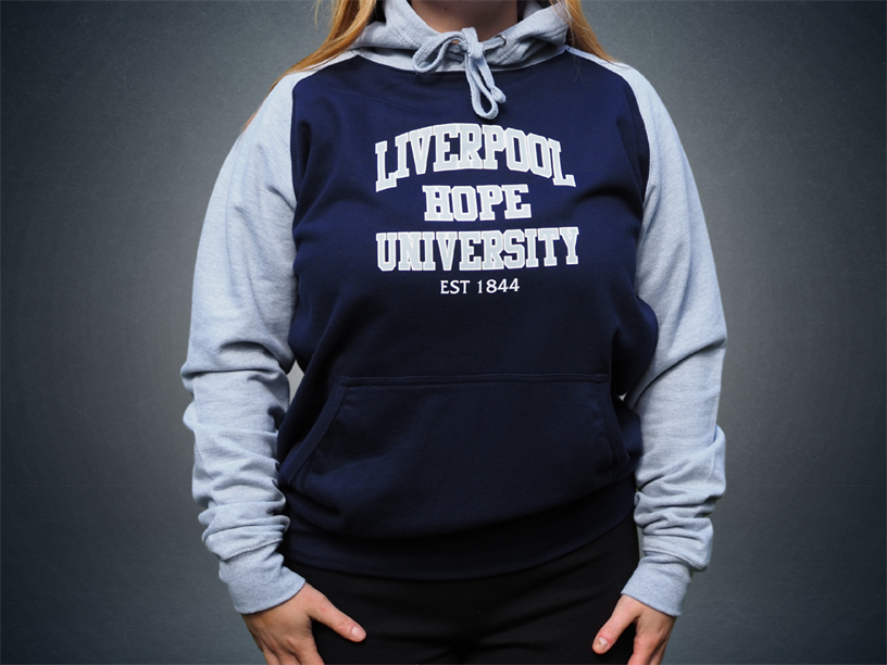 Navy & Grey Basebal Liverpool Hopel Hoodie